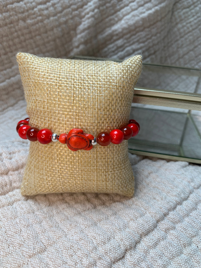 Perlenarmband "Koralle"
