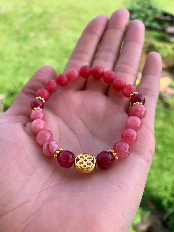 Perlenarmband "Rose"