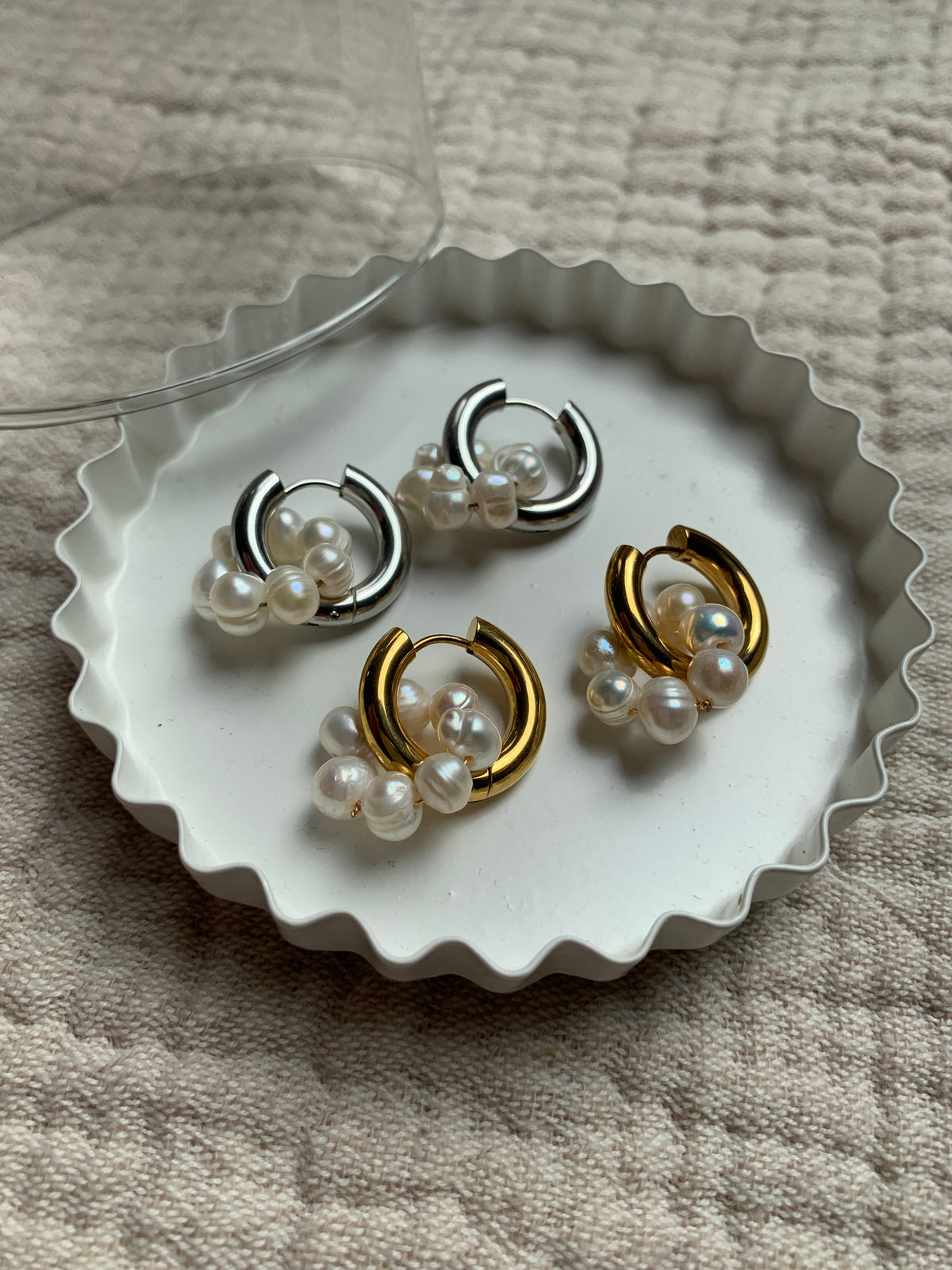 Creolen "pearl circle"