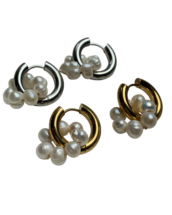 Creolen "pearl circle"
